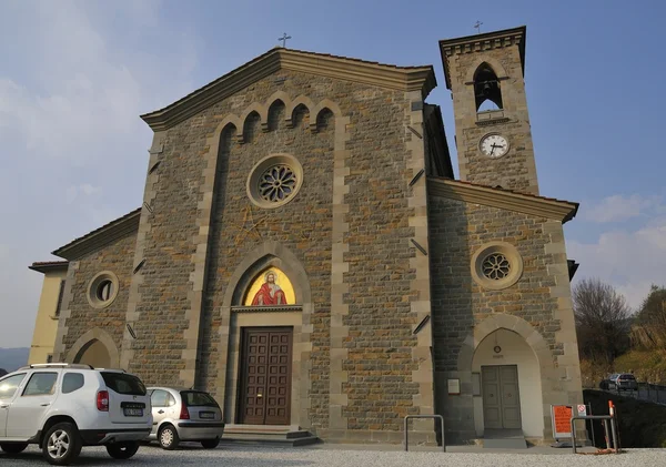 Kościół w kraju serravalle — Zdjęcie stockowe