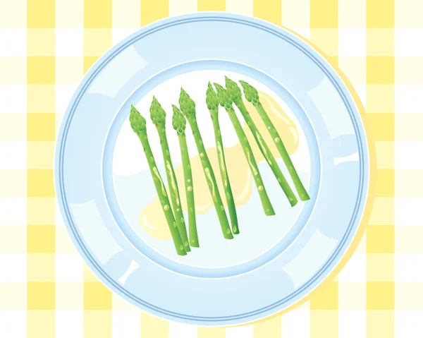 Lance di asparagi — Vettoriale Stock
