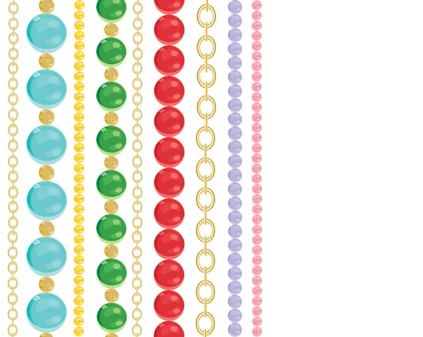 Färgglada pärlor — Stock vektor