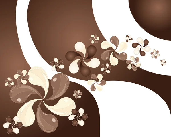 Donker en witte chocolade — Stockvector