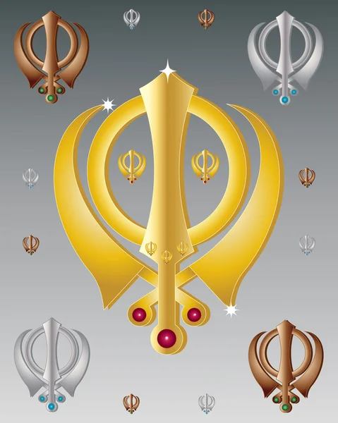 Sikh symbol — Stockový vektor