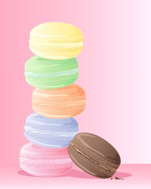 Macaroon tower clipart