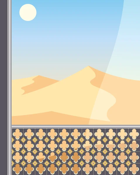 Пустельний ландшафт — стоковий вектор