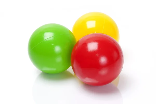stock image Colour balls on white background