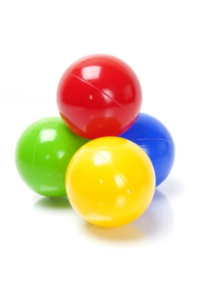 stock image Colour balls on white background