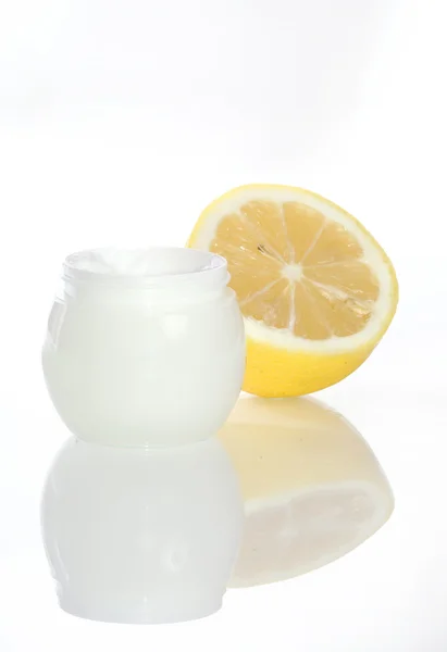 stock image Cosmetics lemon cream