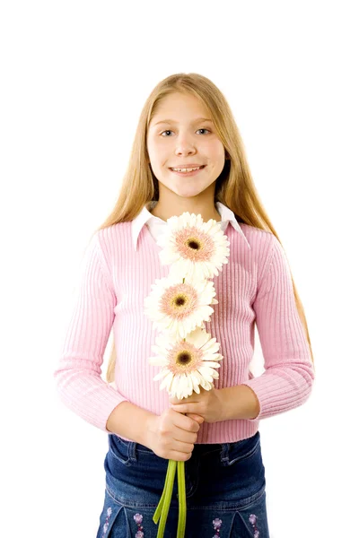 stock image Girl with flower