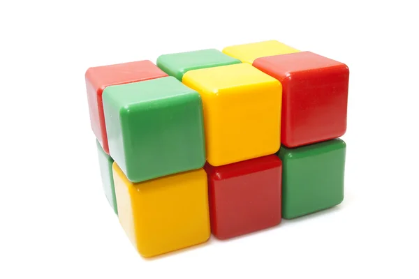 Barevné plastové bloky — Stock fotografie