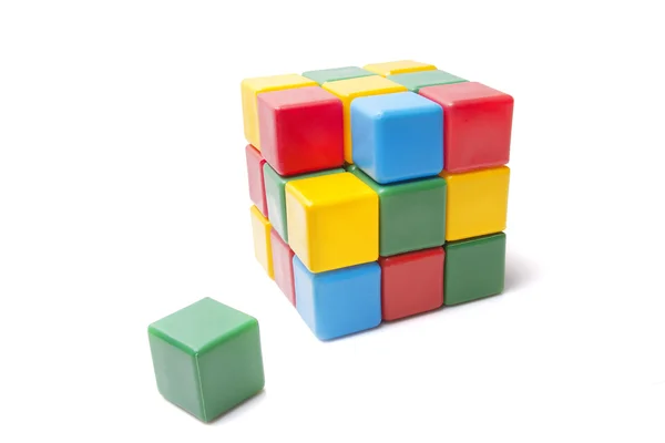 Colorful plastic blocks — Stock Photo, Image