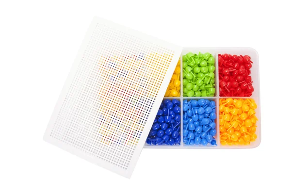A dobozba színes mozaik — Stock Fotó