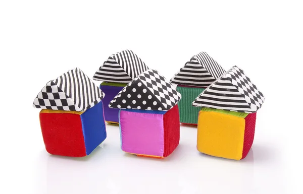 Мягкие кубики цвета — стоковое фото