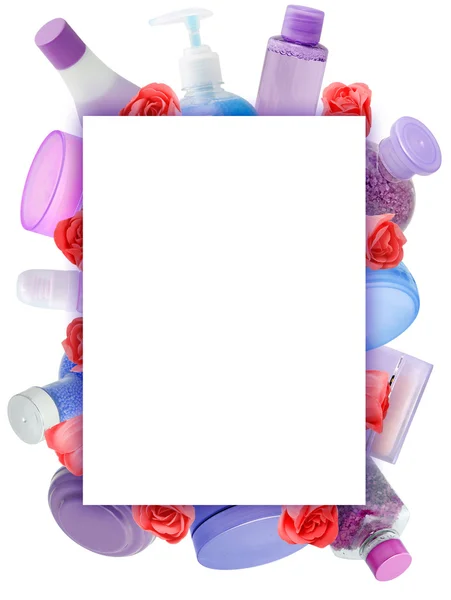 Frame made of cosmetics — Stock Photo, Image
