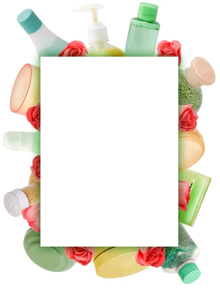 Frame made of cosmetics — Stock Photo, Image