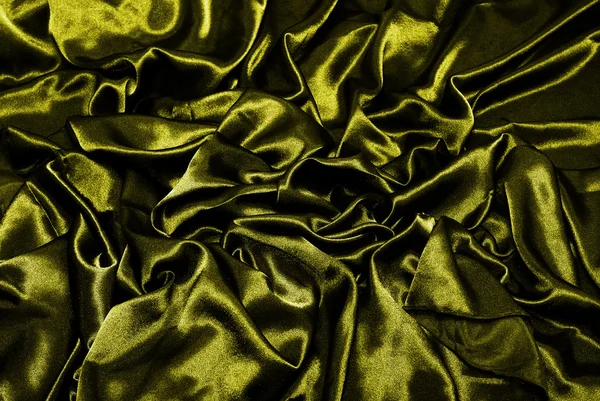 Ouro liso elegante fundo de cetim — Fotografia de Stock