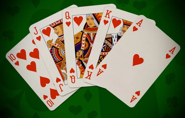 Poker.Royal flush — Stock Photo, Image