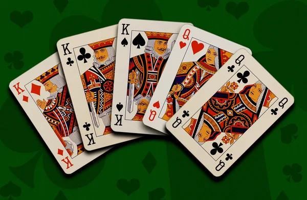 Покер. Фул-хаус — стоковое фото