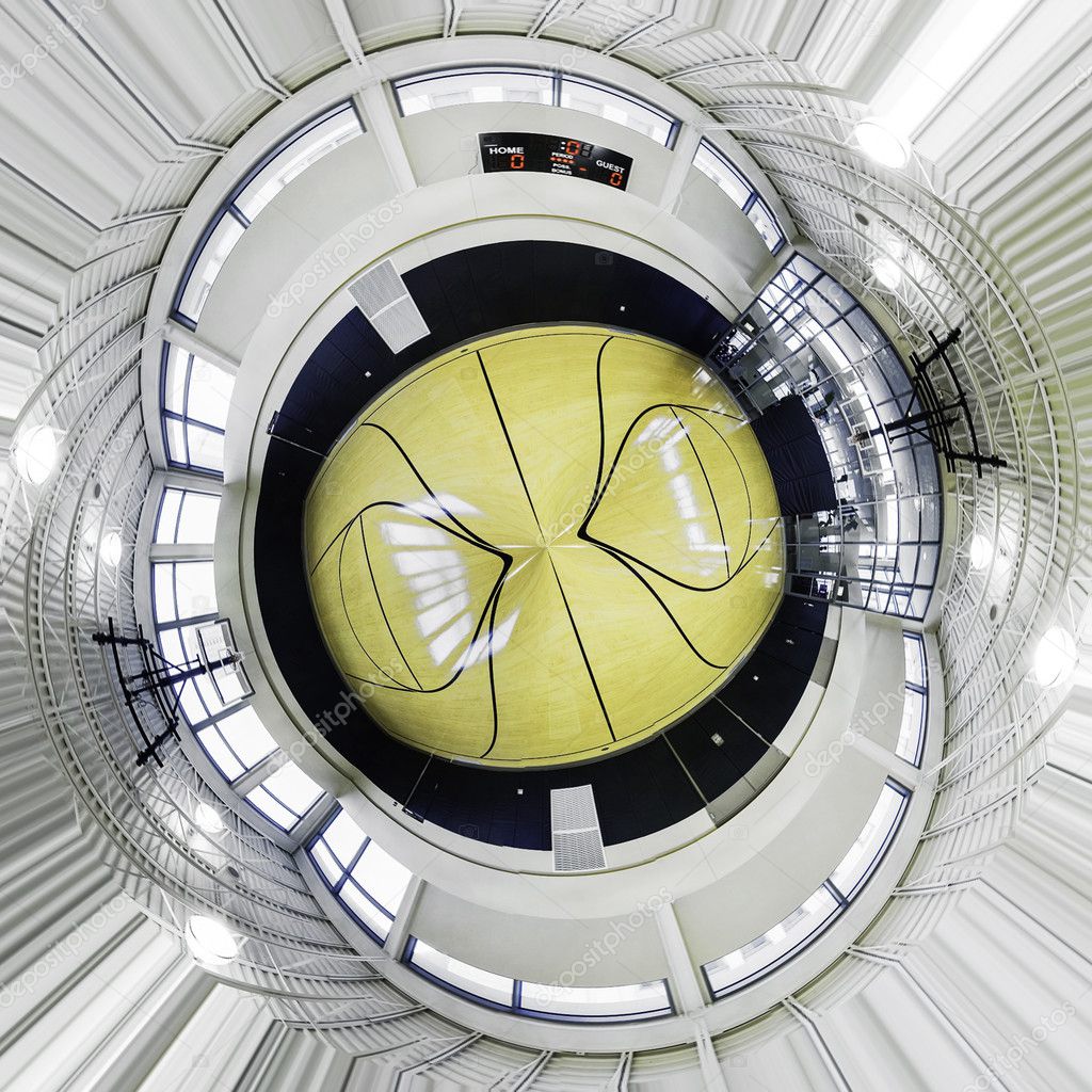 Circular Basketball Court — Stock Photo © ChicagoStock 9992272