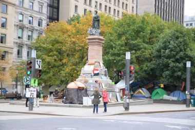 Occupy Montreal Movement Camp clipart