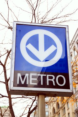 Montreal Subway Sign clipart