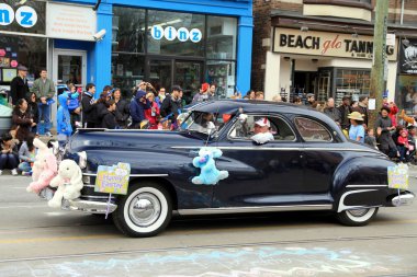 Old Cadillac During Easter Parade clipart