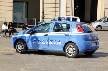 Italian Police Car clipart