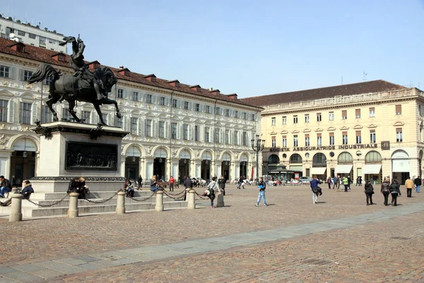 San Carlo náměstí v Turíně — Stock fotografie