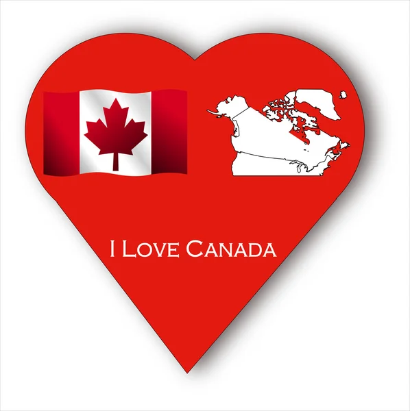 Я люблю Канаду — стоковое фото