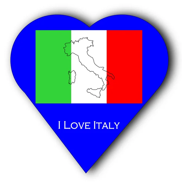 Jeg elsker Italia. – stockfoto