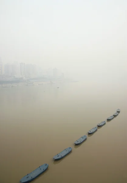 Yangtzefloden i chongqing — Stockfoto
