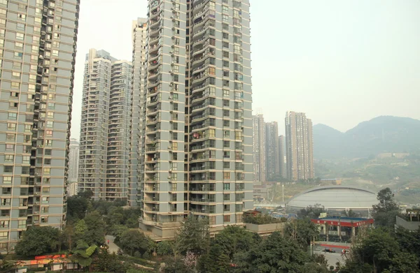 Chiński budynków mieszkalnych — Zdjęcie stockowe