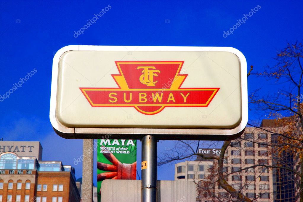 The Toronto Transit Commission (TTC) sign outside a subway station in Toronto