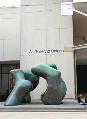 Art Gallery of Ontario Sign and Sculpture clipart