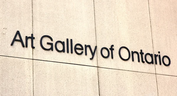 Galleria d'arte di Ontario segno — Foto Stock