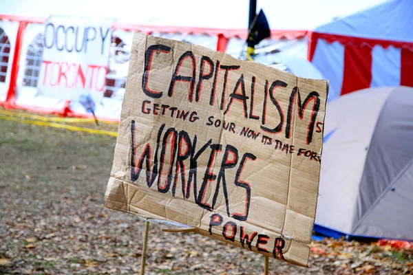 Anti Capitalism Sign — Stock Photo, Image