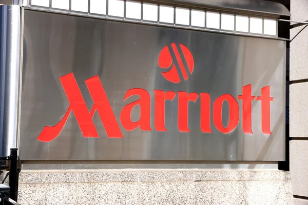 Σημάδι Marriott Εικόνα Αρχείου