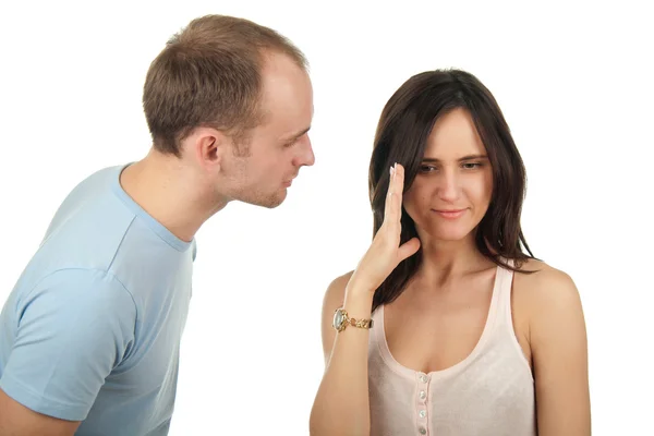 Pareja joven discutiendo — Foto de Stock