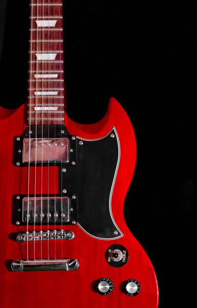 Gibson SG At The black background