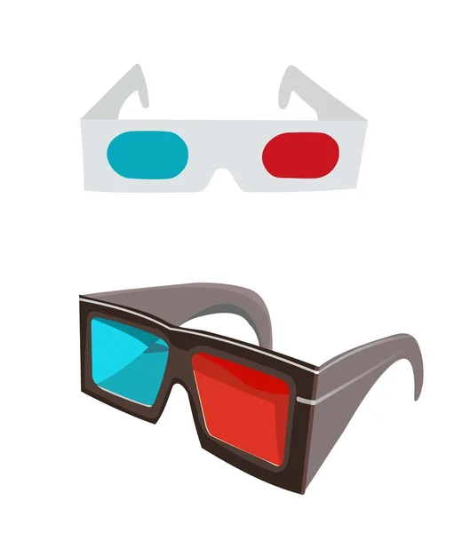 3d glasses — Stock Vector