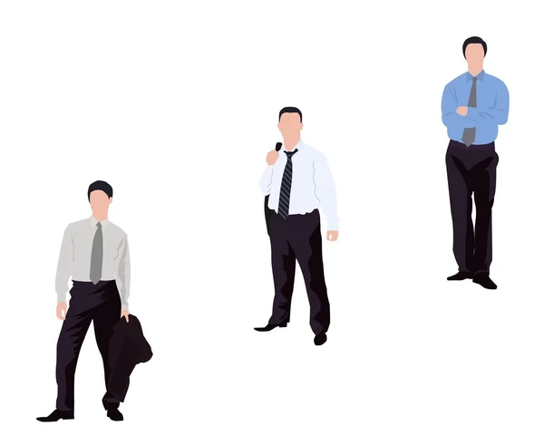 stock vector Young businessmen