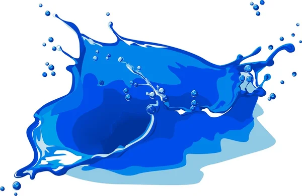Zmrazení vody splash — Stockový vektor
