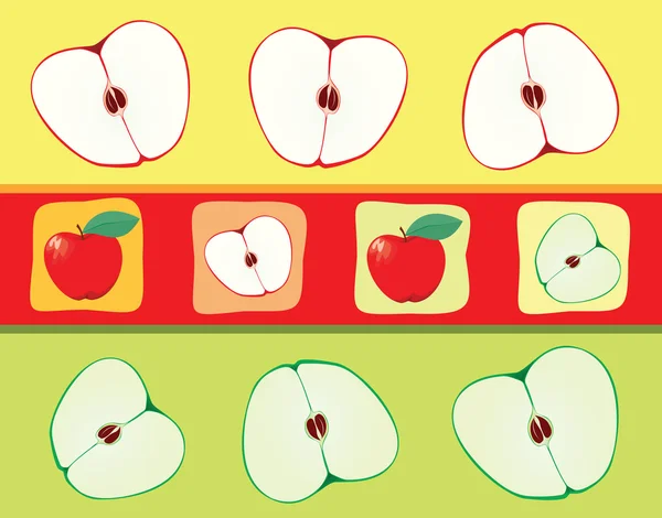 Sfondo mela — Vettoriale Stock