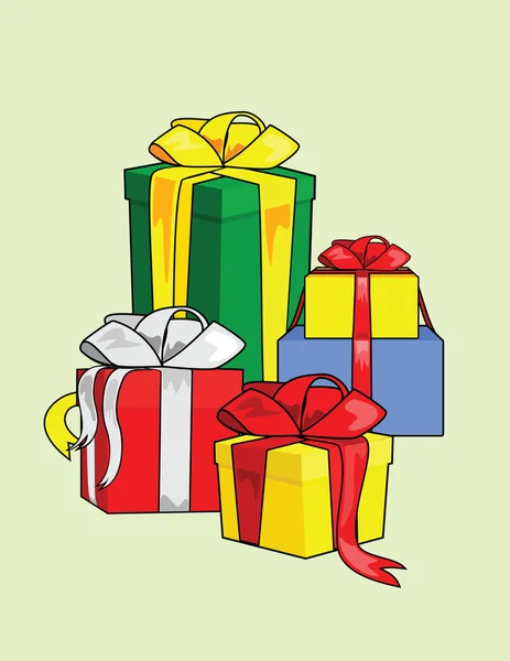 De nombreux cadeaux — Image vectorielle