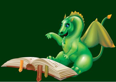 Baby dragon clipart