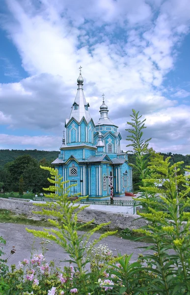 Träkyrkan i Ukraina — Stockfoto