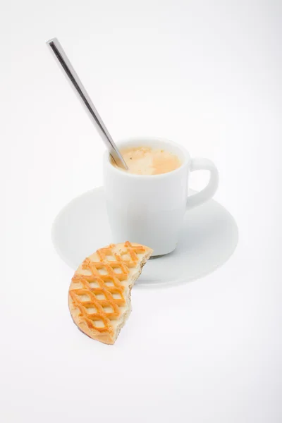 Espresso cup, cookie — Stock Photo, Image