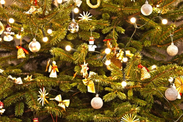 Decorazione dell'albero di Natale. Sfondo astratto Immagini Stock Royalty Free