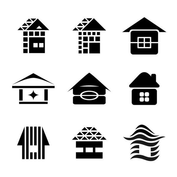 Symboles maison — Image vectorielle