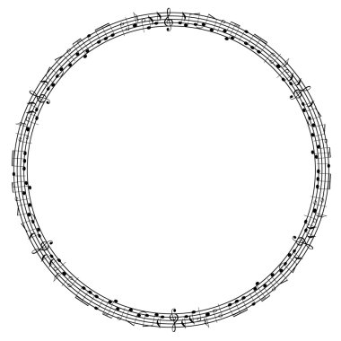 Round graphical frame clipart