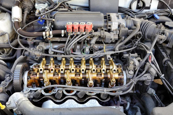 LPG converted engine — Stock Photo, Image