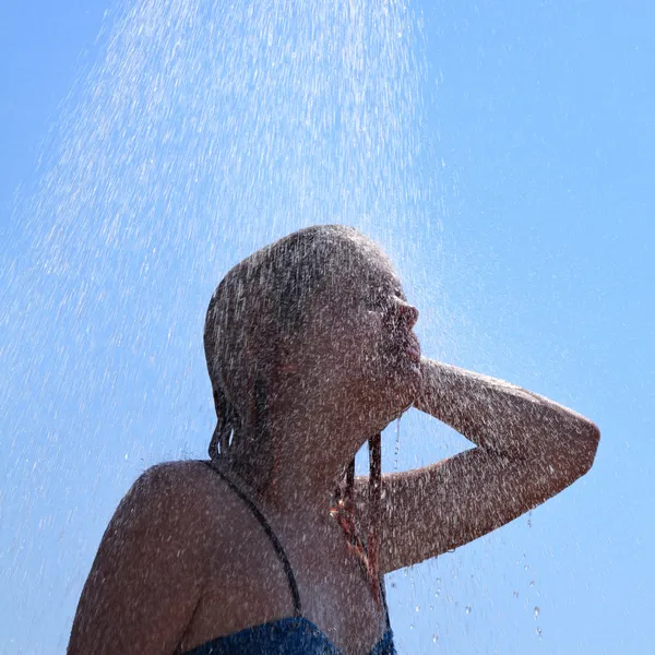 stock image Under shower